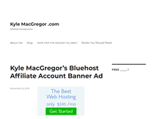 Tablet Screenshot of kylemacgregor.com